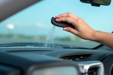 Kaca mobil bening bebas jamur